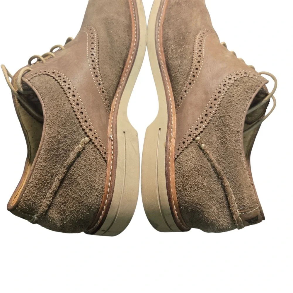 Sperry Top Sider Gold Cup Collection Mens 11.5 M Beige Suede Oxford Boat Shoe
